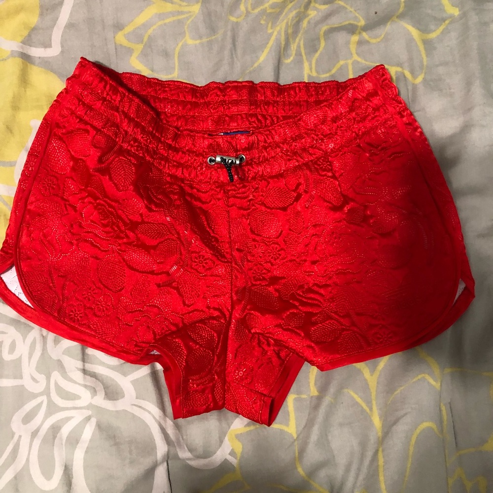 Embossed Adidas Athletic Shorts
